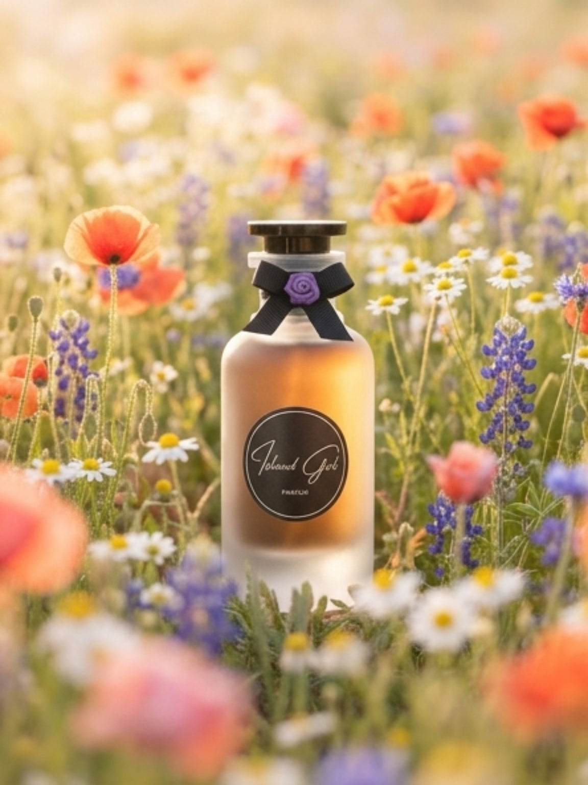 Island Girl Luxury Parfum for Women – Long-Lasting Exotic Floral Fragrance in Elegant Frosted Glass Bottle with Signature Ribbon Detail