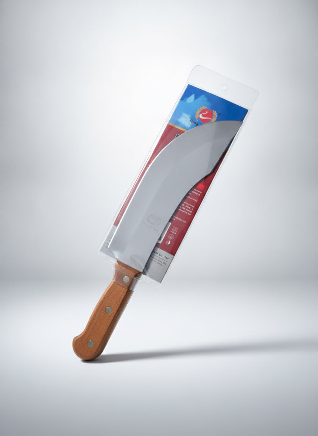 Feng & Feng Premium Stainless Steel Chopping Knife – Heavy-Duty Kitchen Cleaver with Ergonomic Wooden Handle (Item No. Z14-463)