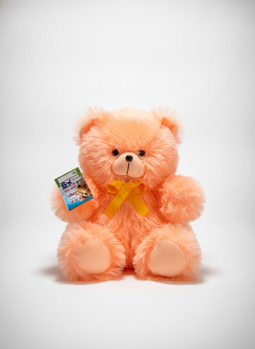 Premium Soft Plush Sitting Teddy Bear with Satin Neck Ribbon – Ultra-Cuddly Stuffed Animal Toy for Kids & Gifting
