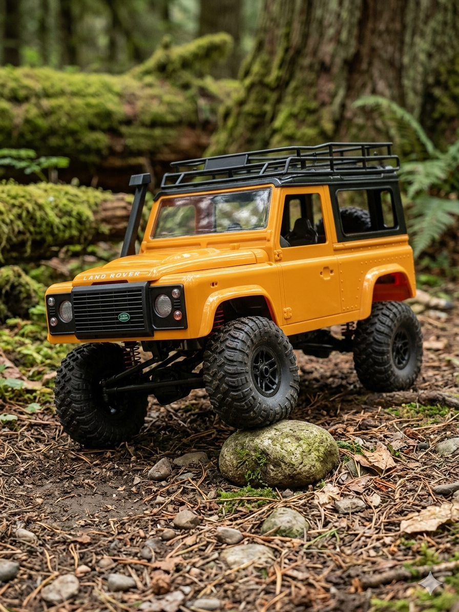 Land Rover Defender 4WD RC Crawler – 1:12 Scale High-Performance Off-Road Remote Control Truck