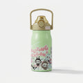 Official Labubu Insulated Stainless Steel Kids Water Bottle – Cute Sky Blue Character Flask with Handle & Safety Lock Lid