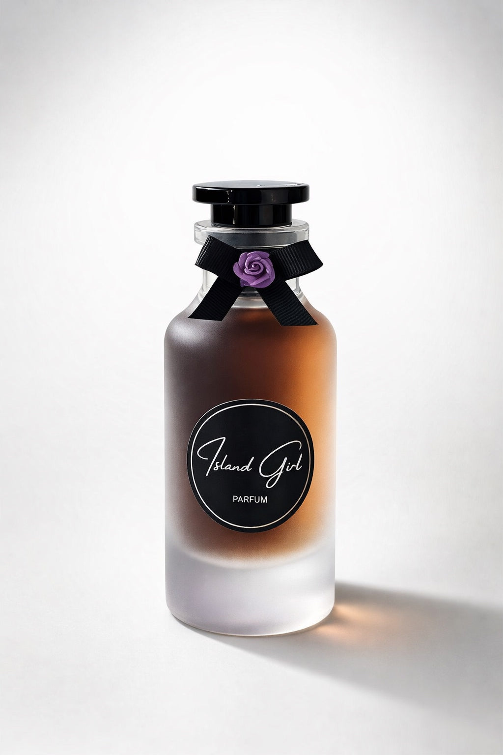 Island Girl Luxury Parfum for Women – Long-Lasting Exotic Floral Fragrance in Elegant Frosted Glass Bottle with Signature Ribbon Detail