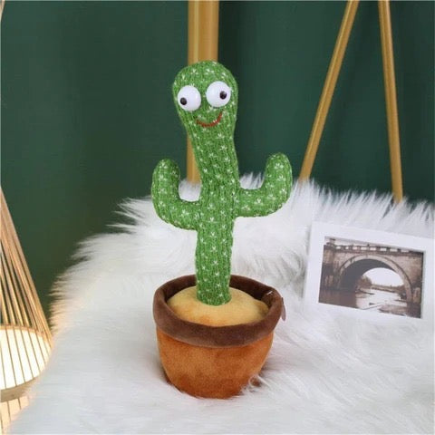 Dancing Cactus Plush Toy – Talking, Mimicking, Repeating & Singing Interactive Electronic Educational Toy for Toddlers
