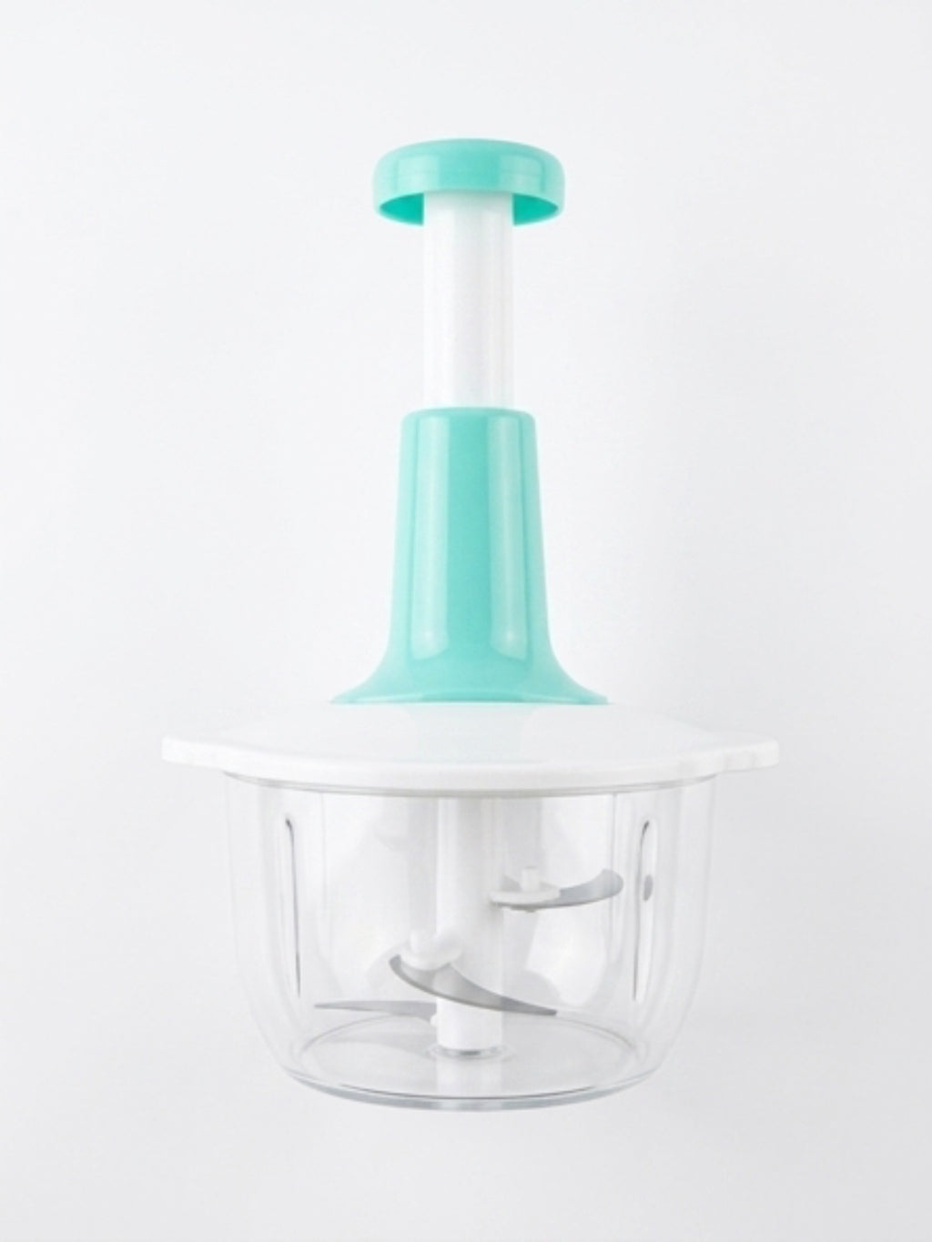 Manual Press Vegetable Chopper – Multi-Blade Hand Pump Food Mincer & Onion Dicer for Kitchen