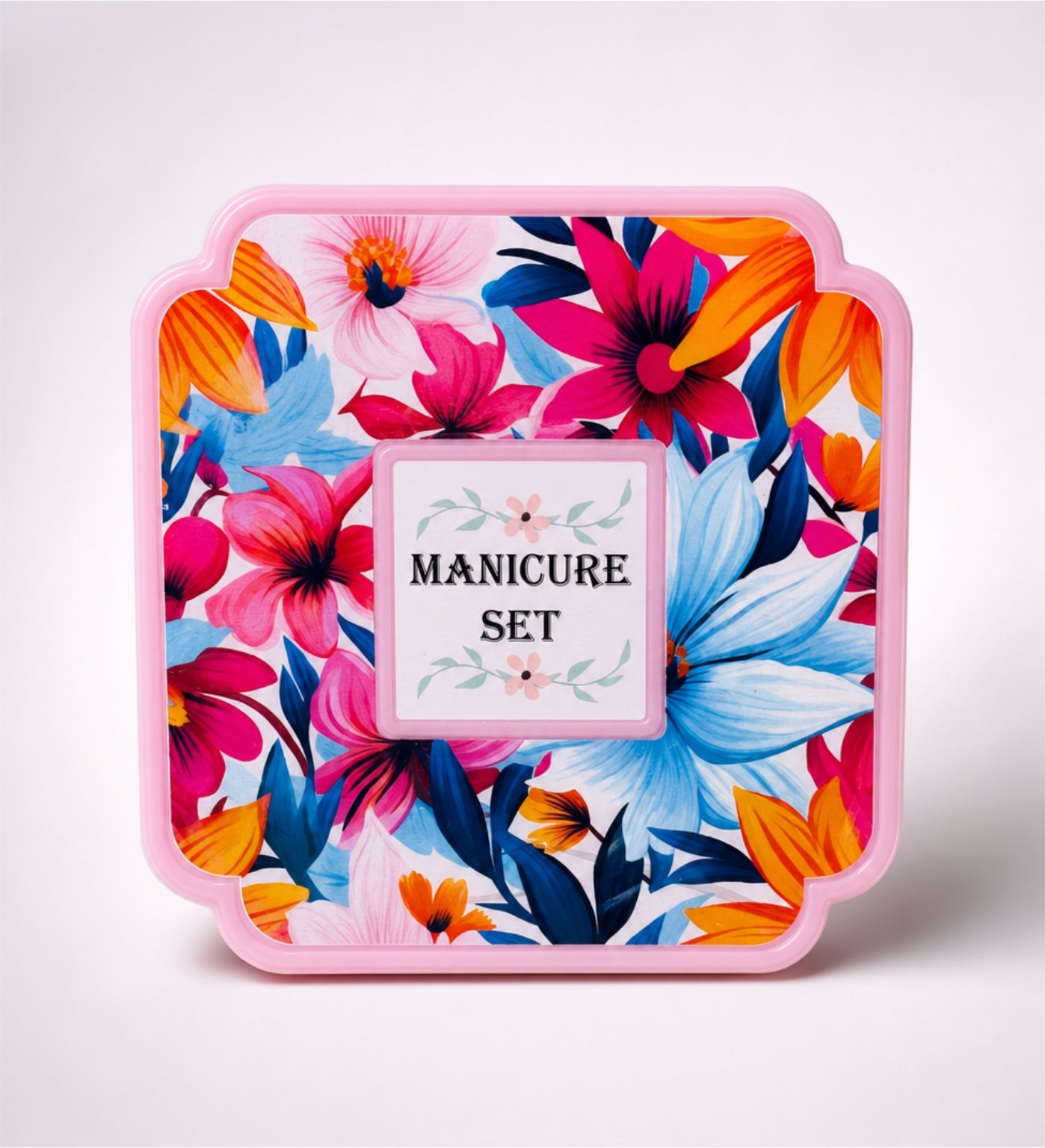 Floral Compact Professional Manicure & Grooming Set