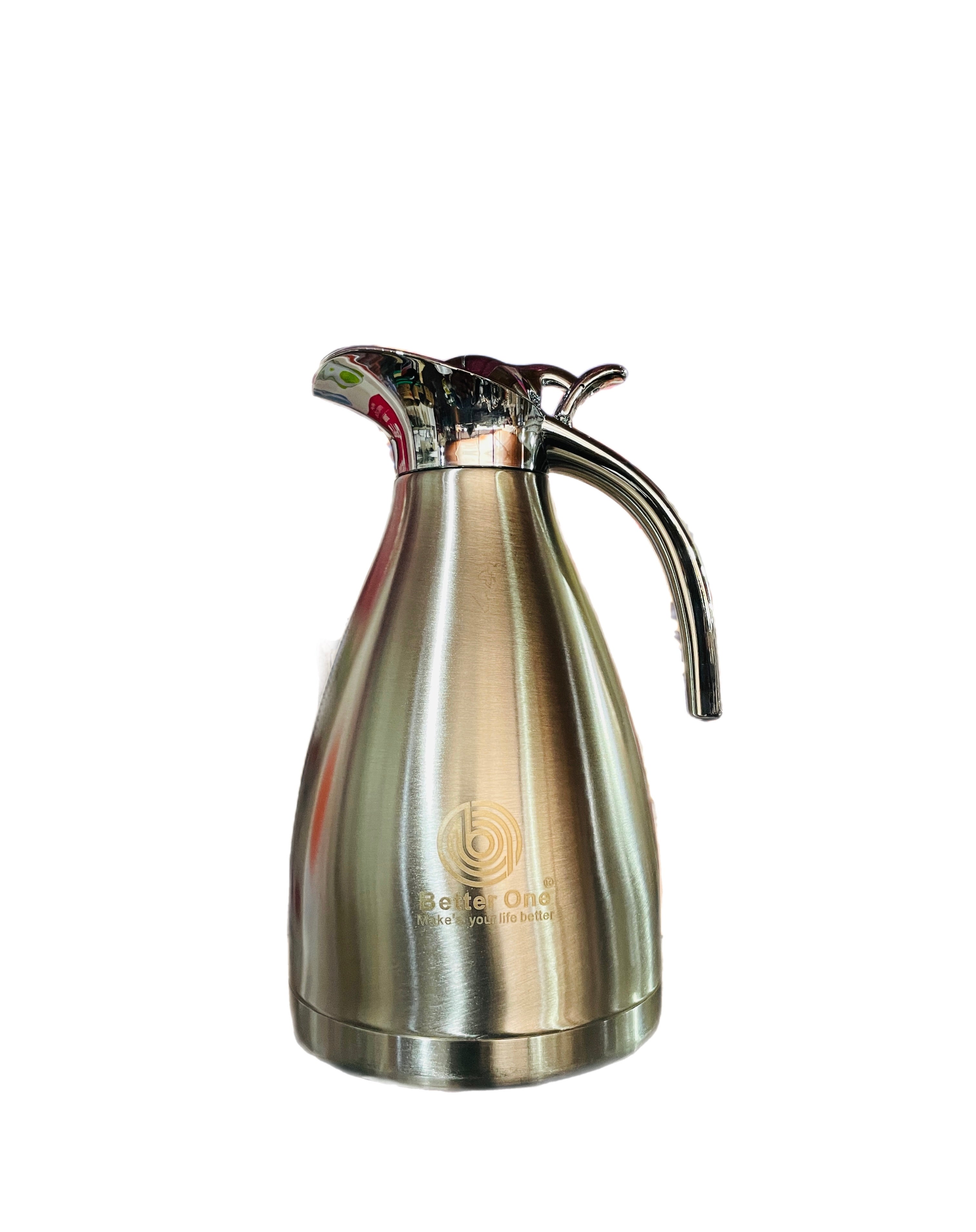 Premium Double-Wall Stainless Steel Vacuum Carafe (OG-20RC) – Hot & Cold Thermal Flask Kettle with One-Touch Stopper (Available in 1.2L & 1.5L)