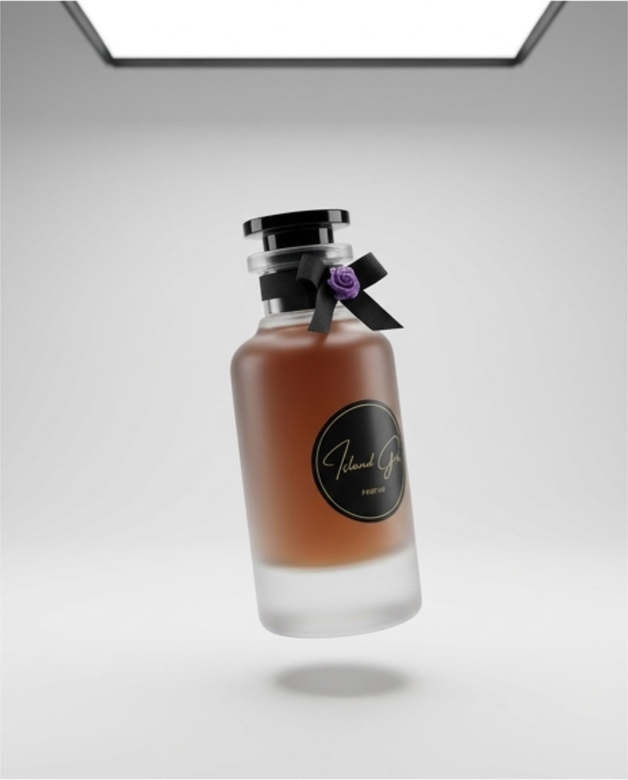 Island Girl Luxury Parfum for Women – Long-Lasting Exotic Floral Fragrance in Elegant Frosted Glass Bottle with Signature Ribbon Detail