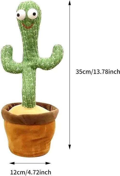 Dancing Cactus Plush Toy – Talking, Mimicking, Repeating & Singing Interactive Electronic Educational Toy for Toddlers