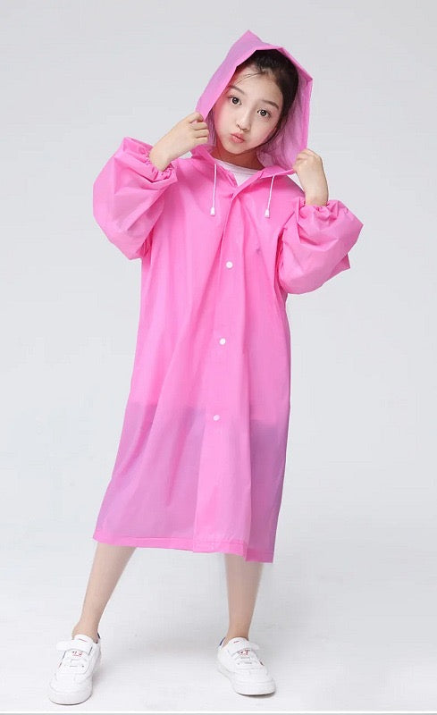 Rainco Junior Kids Rainwear – Waterproof Hooded School Raincoat for Children