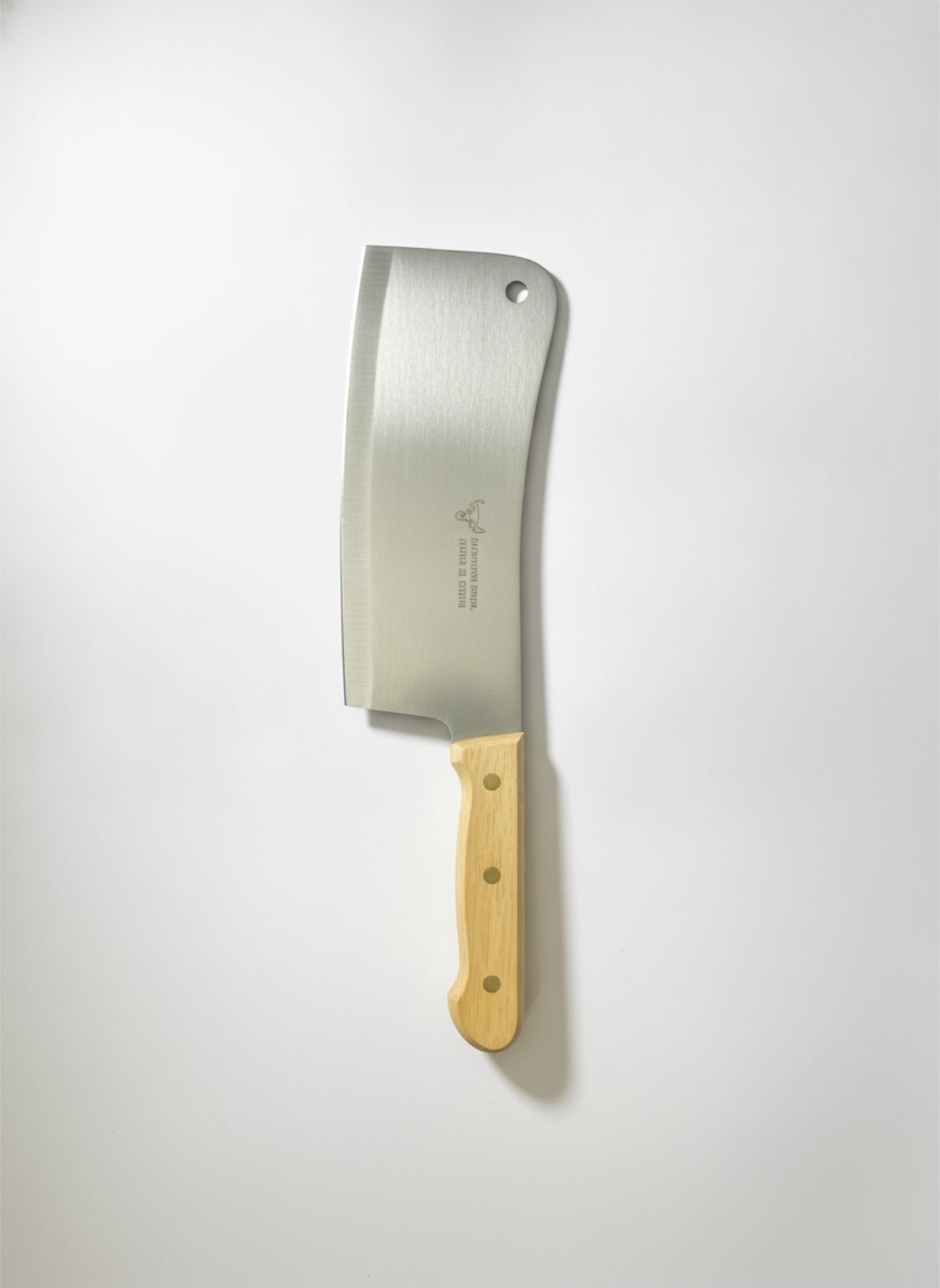 Titanic Premium Stainless Steel Kitchen Cleaver – High-Quality "Cow Knife" Chopper with Triple-Riveted Natural Wood Handle