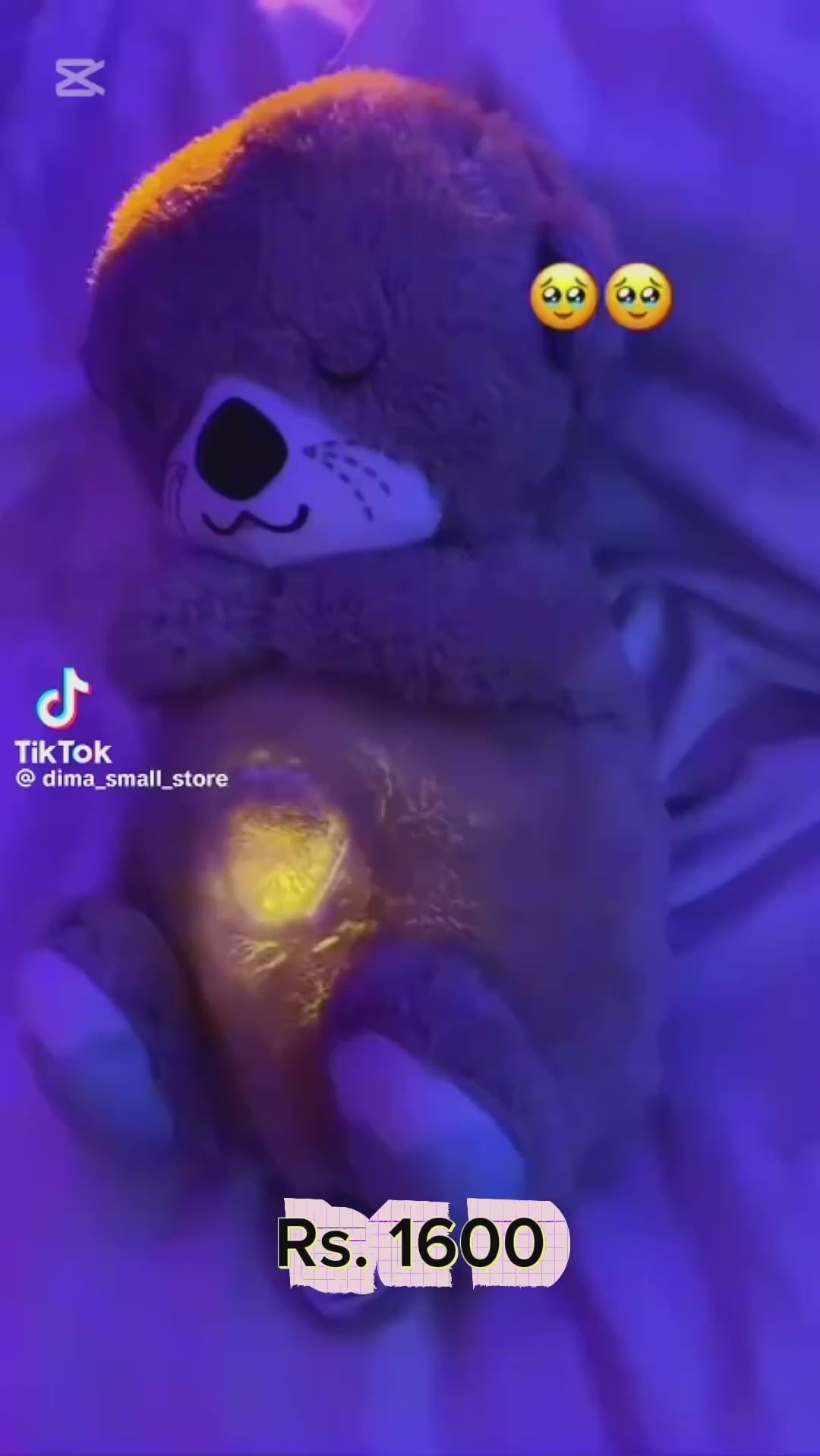 Calming Breathing Teddy Bear Plush Toy – Sound Machine Sleep Aid with Rhythmic Motion, Music & Soothing Lights